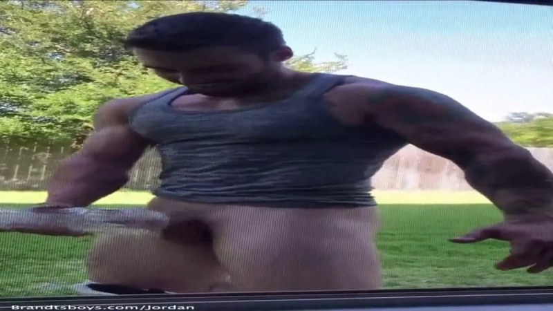 Jordan Gets Locked Outside And Forced To Jerk Off And Lick His Cum  JordanxBrandt – Gay Fo video
