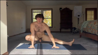Josh Stretches Naked   7 Min video