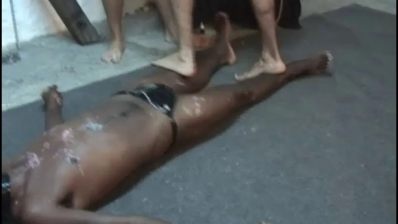 SUFFER MY PRISONER   TRAMPLE GAY Brazil Feet Boy Feet New 2011 video
