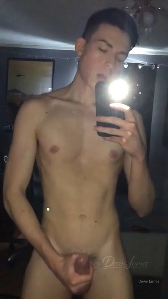 'Stroking Till I Cum On My Mirror And Taste It' By Devinholtxxx From OnlyFans video