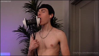 'Kissing And Licking Your Ears While I Stroke My Lubed Up Coc..' By Devinholtxxx From OnlyFans video