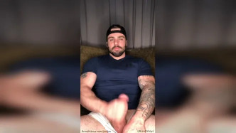 Jerking Off After Smoking Weed And Shooting A Huge Load Over Myself – JordanxBrandt – Gay  video