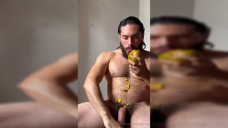 Get Ready To Watch How I Enjoy The Fleshiness Of This Ripe Mango video
