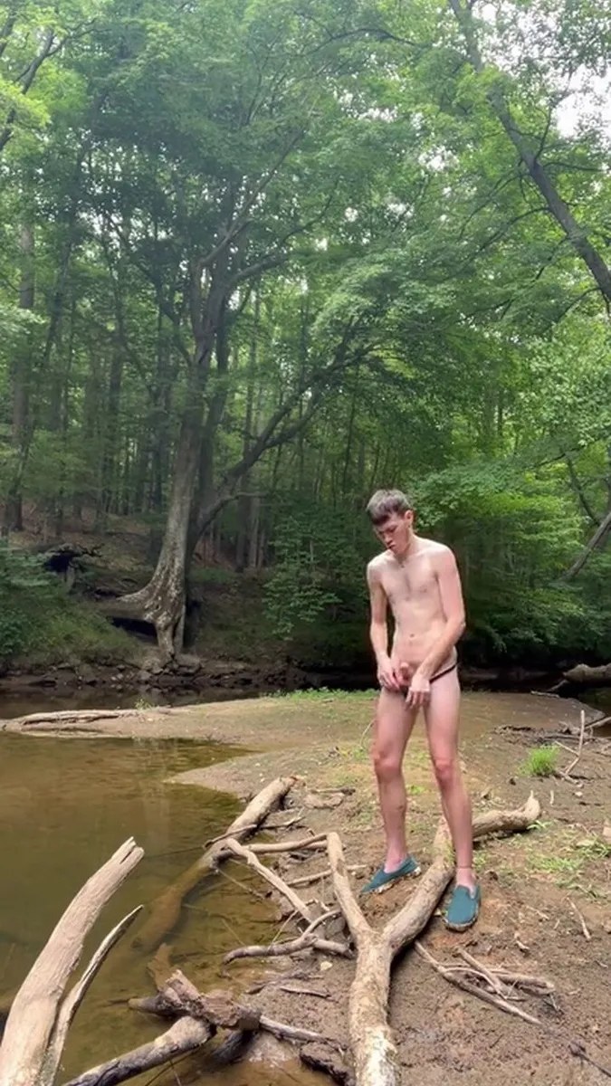 Jesse Gold Jerking Off In The Woods video