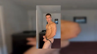 Flexing In A Jock Strap video