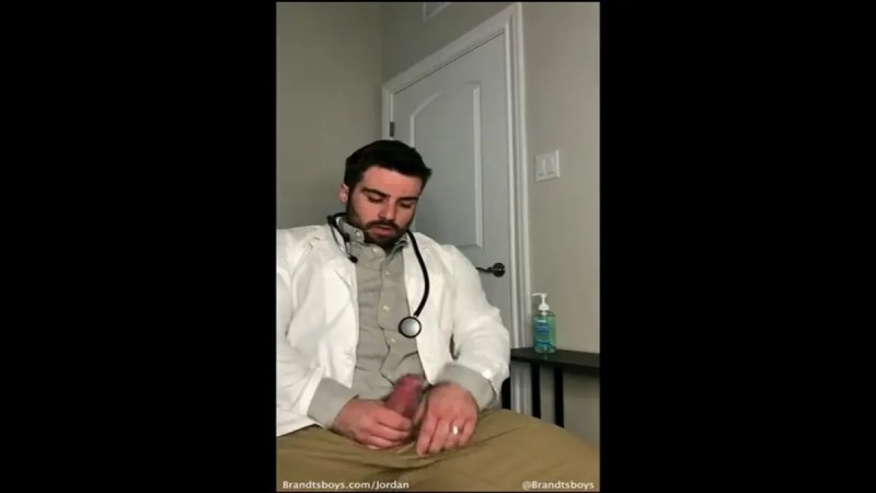 Jerking Off And Shooting A Big Load – Doctor Role Play – JordanxBrandt – Gay For Fans (1) video
