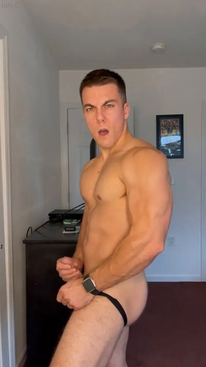 Flexing In A Jock Strap video