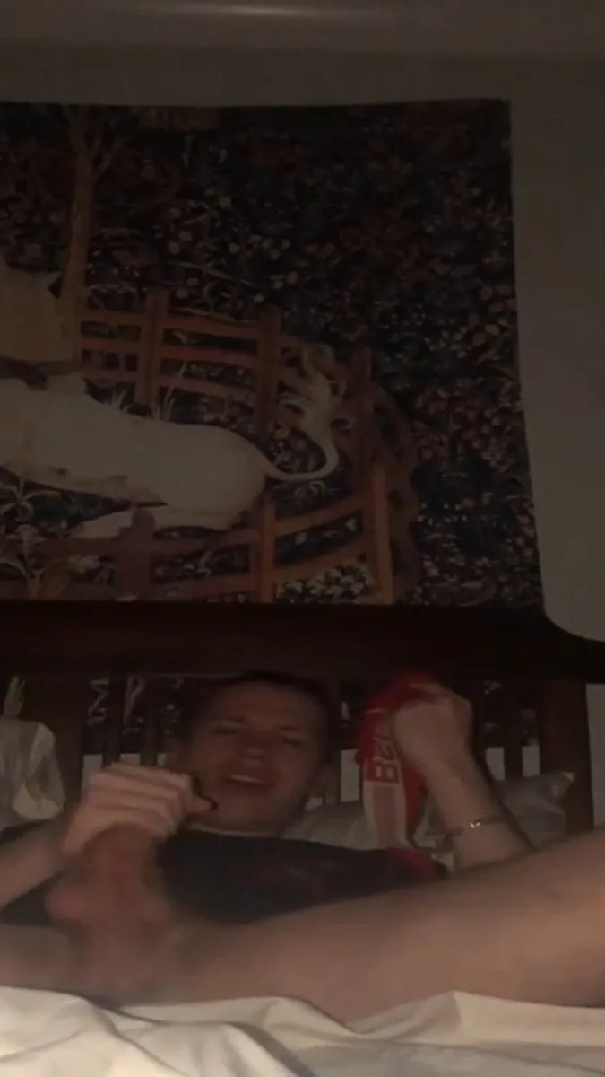 19 Year Old Frat Boy Jesse Gold Fingers His Hairy Hole And Eats His Cum video