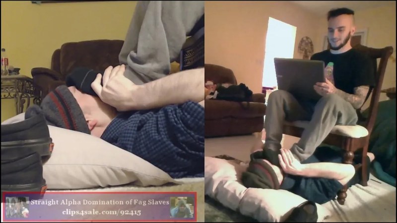 MASTER J AND HIS FOOT FAG SLAVE Straight Alpha Domination Gay Feet New 2020 video