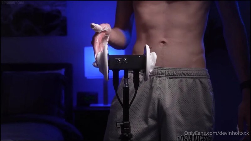 'ASMR Giving You A 'tingly' Foam Ear Massage For 'sleep' ... ..' By Devinholtxxx From OnlyFans video